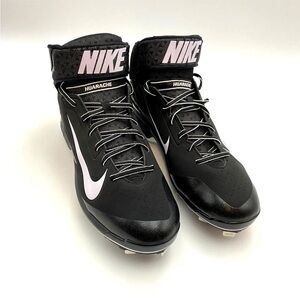 NEW Nike Air Huarache Pro Mid Metal Men’s Baseball Cleats 13 Black 599235-001